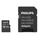 TARJETA DE MEMORIA MICRO SD 64GB PHILIPS CLASE 10 XC + ADAPTADOR