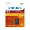 TARJETA DE MEMORIA MICRO SD 128GB PHILIPS CLASE 10 XC + ADAPTADOR