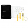 SET DE PINTURA CUBETA + RODILLOS + CINTA + PROTECTOR Y PINCEL (PACK 8)