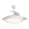 VENTILADOR DE TECHO Ø107CM BLANCO HERCULES DC 3 ASPAS RETRACTIL LED CCT (CALIDO-NEUTRO-FRIO) 72W LEDECOR