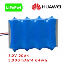 BATERIA DE REPUESTO HUAWEI 3.2V 20Ah 5.000mAh*4 64Wh PARA LUMINARIA SOLAR 967511/967542