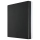 APLIQUE LED DE PARED CUADRADO 10W NEGRO IP65 B. CALIDO Φ150mmX15mm