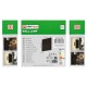 APLIQUE LED DE PARED CUADRADO 10W NEGRO IP65 B. CALIDO Φ150mmX15mm