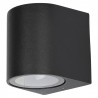 APLIQUE DE PARED REDONDO NEGRO IP65 1XGU10 Φ80mmX81mmX66mm