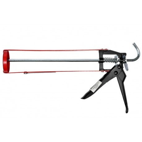 PISTOLA DE SILICONA ESQUELETO ROJA/NEGRA