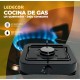 COCINA PORTATIL DE GAS BUTANO Y PROPANO 1 FUEGOS LEDECOR