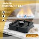 COCINA PORTATIL DE GAS BUTANO Y PROPANO 1 FUEGOS LEDECOR