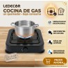 COCINA PORTATIL DE GAS BUTANO Y PROPANO 1 FUEGOS LEDECOR