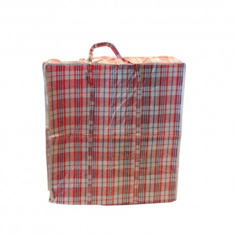BOLSA REUTILIZABLE DE PLASTICO C/CREMALLERA TALLA S 50X50X28CM