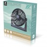 VENTILADOR CIRCULADOR DE AIRE DE SUELO NEGRO 20 PULGADAS ØCM. 3 VELOCIDADES W THULOS