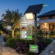 FOCO PROYECTOR LED SOLAR 100W C/SENSOR-CREPUSCULAR C/MANDO IP65 REGULABLE CCT (CALIDO-NEUTRO-FRIO)