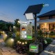 FOCO PROYECTOR LED SOLAR 200W C/SENSOR-CREPUSCULAR C/MANDO IP65 REGULABLE CCT (CALIDO-NEUTRO-FRIO)