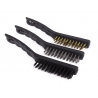 SET CEPILLOS DE ACERO-NYLON-LATON 200MM (PACK 3)