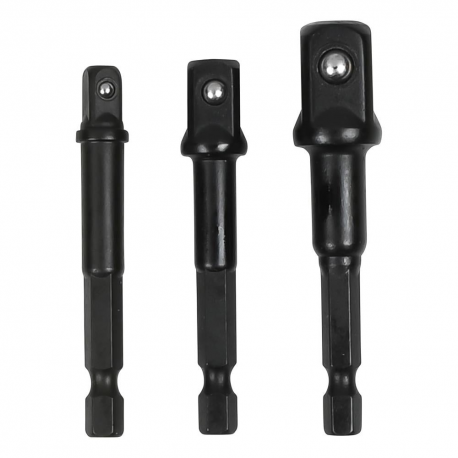 JUEGO ADAPTADORES LLAVES DE VASO 1/4"– 3/8"– 1/2" (PACK 3)