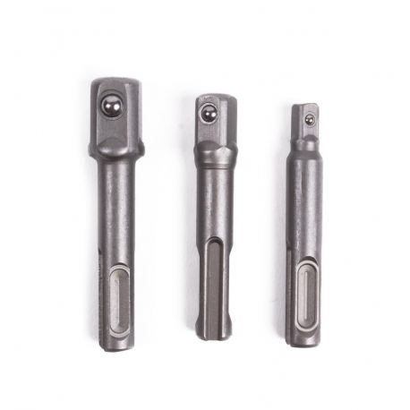 JUEGO ADAPTADORES SDS+ 1/4"– 3/8"– 1/2" (PACK 3)