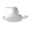 VENTILADOR DE TECHO Ø91CM BLANCO HADES-MINI DC 3 ASPAS RETRACTIL LED REGULABLE CCT (CALIDO-NEUTRO-FRIO) 54W CON MEMORIA LEDECOR
