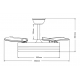 VENTILADOR DE TECHO Ø107CM BLANCO ATILA DC 3 ASPAS RETRACTIL LED REGULABLE CCT (CALIDO-NEUTRO-FRIO) 72W CON MEMORIA LEDECOR