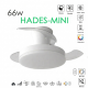 VENTILADOR DE TECHO Ø71CM BLANCO HADES-MINI DC 3 ASPAS RETRACTIL LED REGULABLE CCT (CALIDO-NEUTRO-FRIO) 66W CON MEMORIA LEDECOR