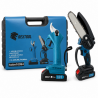 TIJERAS PODAR + SIERRA + 2 BATERIAS 96V INDICADOR DE BATERIAS CON MALETIN