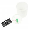 EXSPOSITOR VELAS LED BLANCA Ø65x120MM (12 UNIDADES)