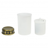 EXSPOSITOR VELAS LED BLANCA Ø65x120MM (12 UNIDADES)