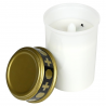 EXSPOSITOR VELAS LED BLANCA Ø65x120MM (12 UNIDADES)