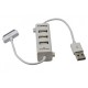 CARGADOR UNIVERSAL USB + HUB PARA IPHONE/IPAD KLONER